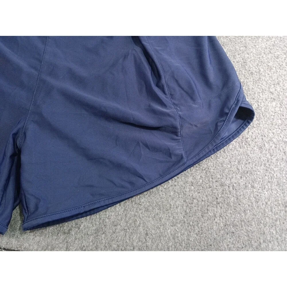 Pudolla Men's Sportswear Navy Blue Shorts Large Lined Zippered Pockets New Tag